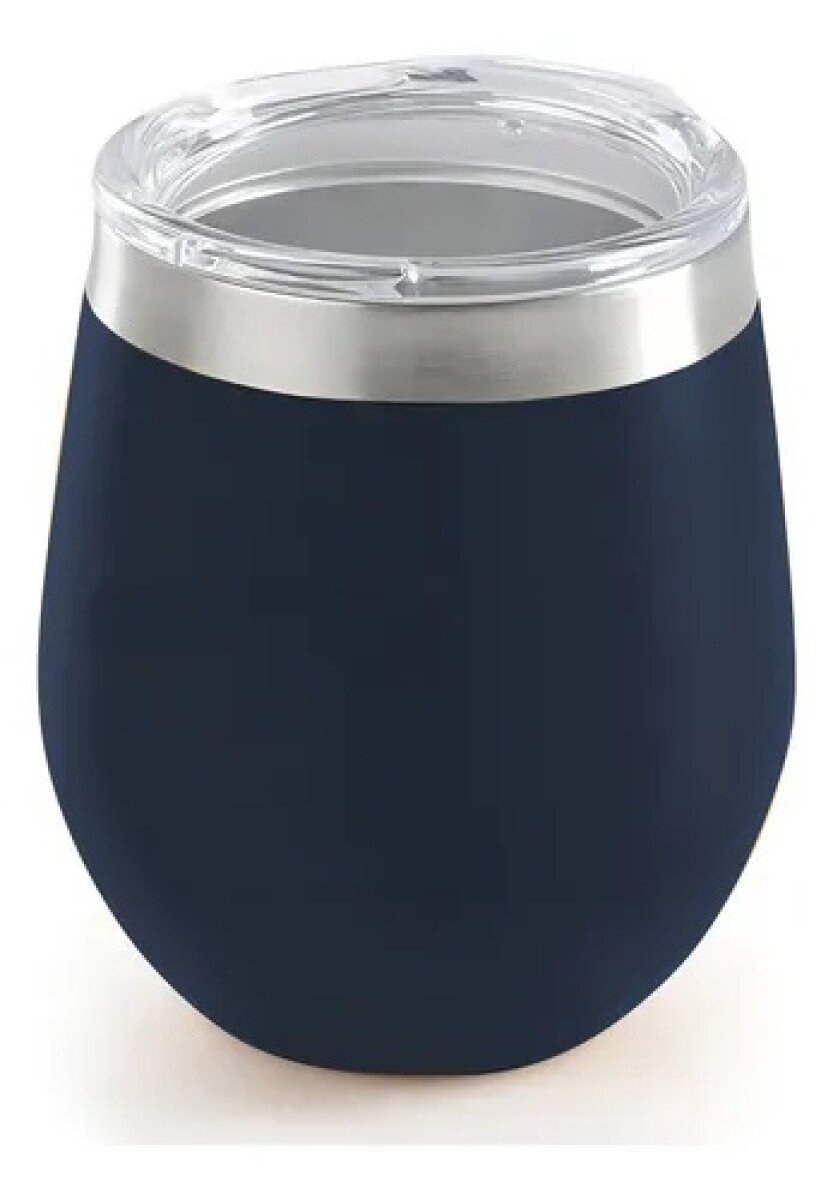 Mate Terrano Flap con Tapa Acero Inoxidable - AZUL-METALICO 