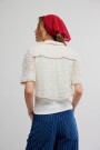 CAMISA MANNIE ENCAJE Blanco