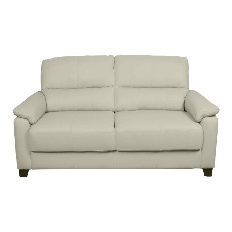 SOFA 2 CUERPOS CUERO-100-NATURAL NATURAL-BEIGE VENECIA CRUDO