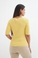 Sweater cuello bote AMARILLO