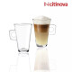 Set 6 Tazas con asa Gaiyo 250ml TRANSPARENTE