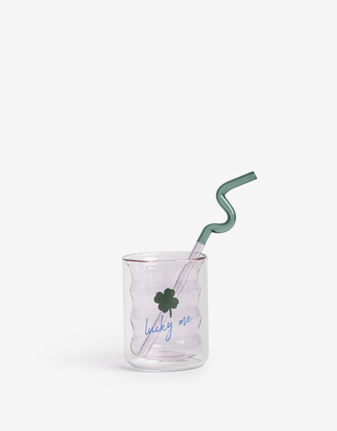 Artículos cocina Vaso De Vidrio Lucky Me - Combinacion Tricolor