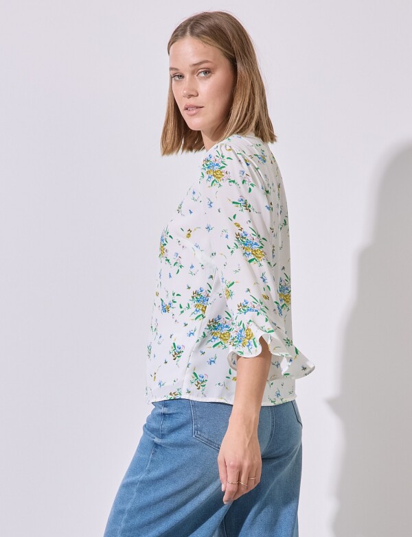 Blusa Flores BLANCO/MULTI