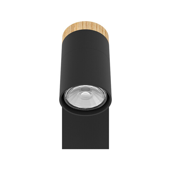 Lámpara de pared foco GU10 acero negro CARTAGENA EG0594