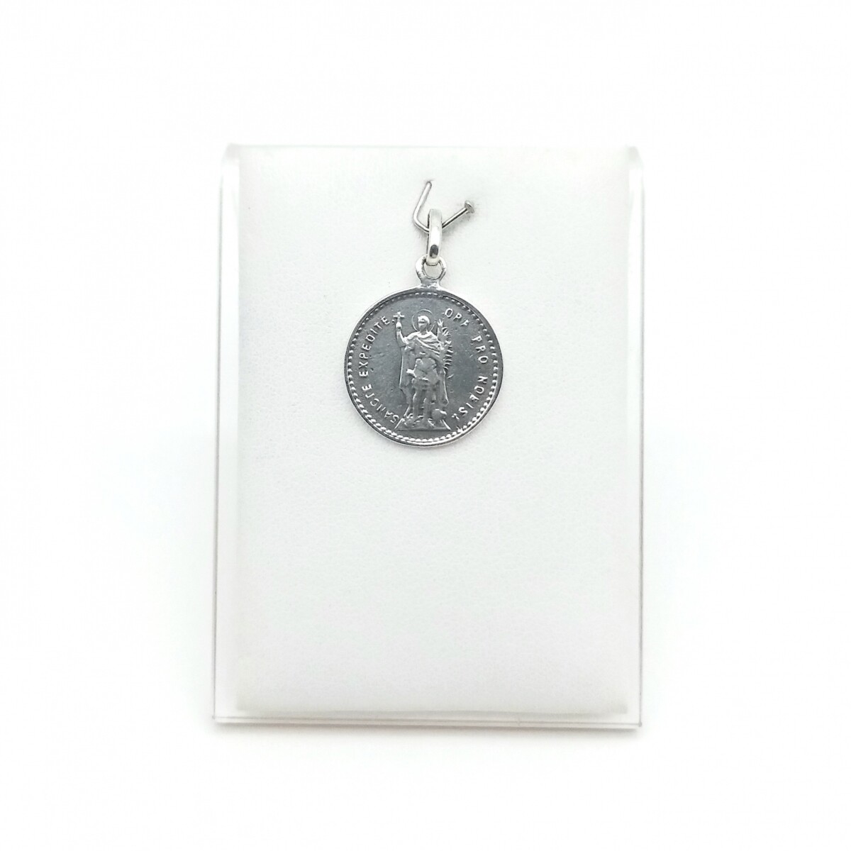 Medalla religiosa de plata 925, SAN EXPEDITO. 