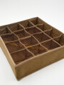 CAJA ORGANIZADORA ROPA INTERIOR 16 ESPACIOS MARRON