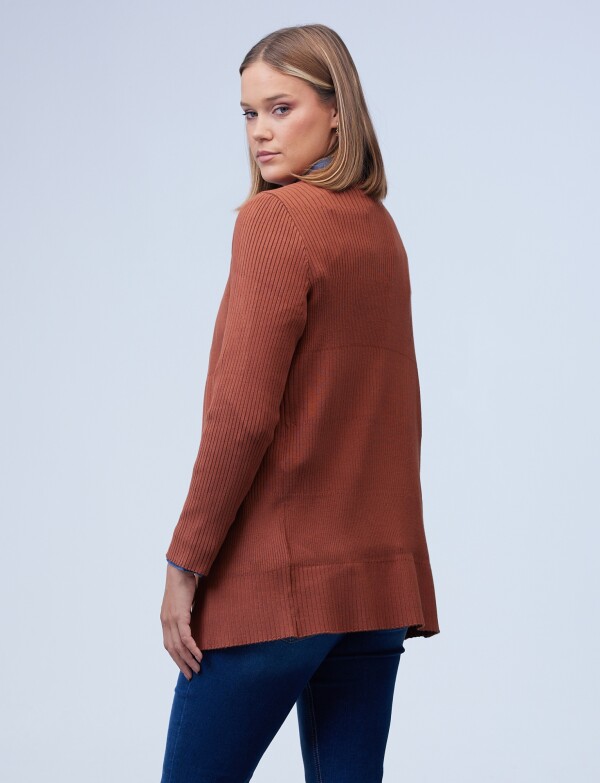 Cardigan Rib TERRACOTA