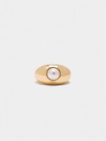 Anillo Con Perla dorado