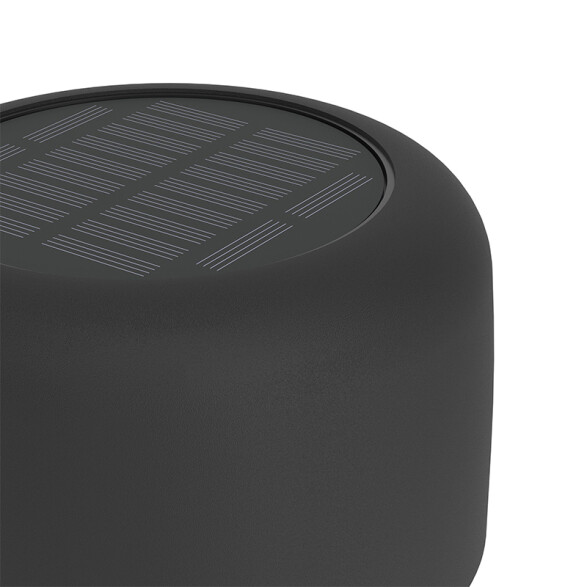 Lámpara de mesa negro solar-USB 2,8W cálido IP44 EG3670