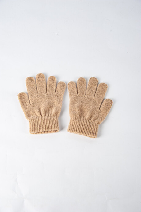 Guantes Beige