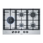 Anafe a gas Bosch PCS7A5B90 Inox 75cm negro