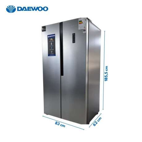 Heladera Inverter Side By Side Daewoo 450 Litros Color gris