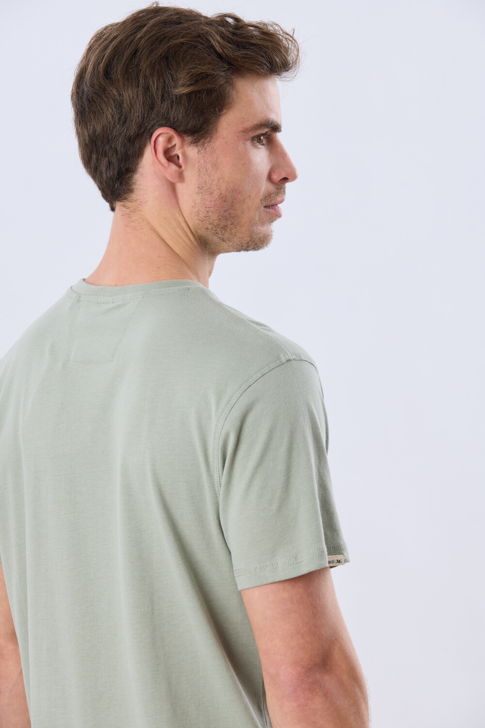 REMERA BÁSICA DE ALGODÓN Pistacho