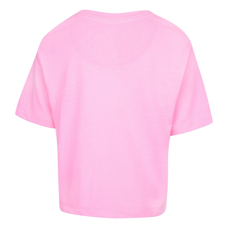 Remera Boxy Tee Cinched Drawc de Niña Rosado