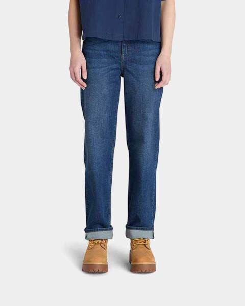 Jean Straight Mujer Slate Blue