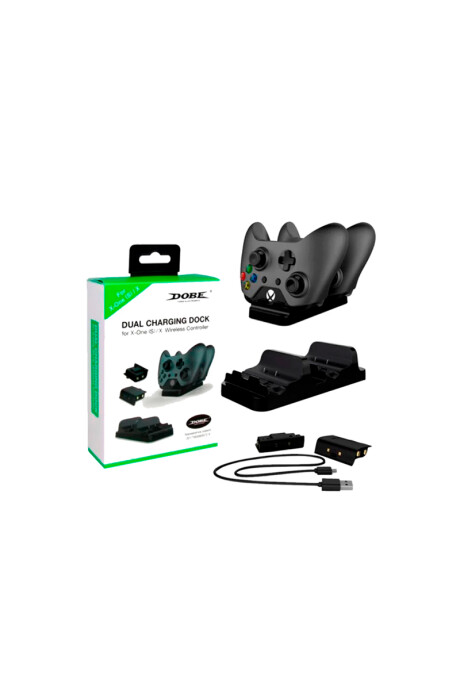 Soporte cargador dual Dobe para XBOX One baterias x2 OY Soporte cargador dual Dobe para XBOX One baterias x2 OY