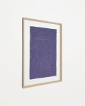Cuadro Durkan de papel reciclado azul 50 x 70 cm