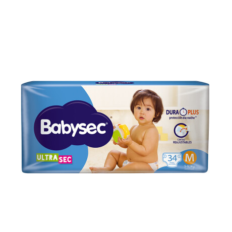 Pañales Babysec Ultrasec M X 34 Pañales Babysec Ultrasec M X 34