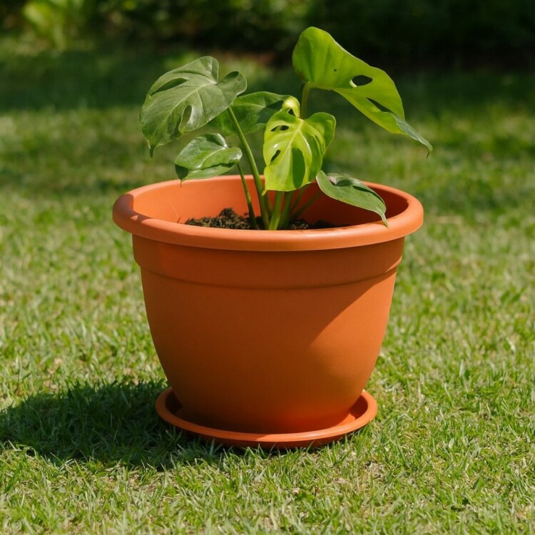 MACETA REDONDA EDEN 35CM TERRACOTA TERRACOTA