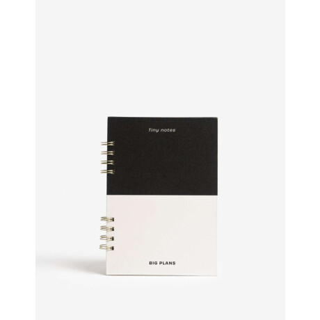 Cuaderno A5 Anillado De Tapa Dura Con Estampa Colorblock Combinacion Tricolor