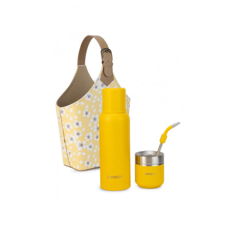 Kit Matero Velvet Edicion Limitada Wishes Floreado Amarillo C/ Amarillo