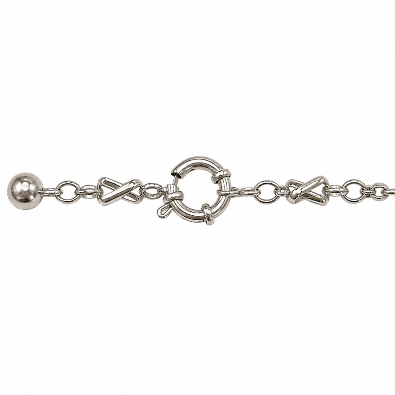 Cadena eslabones varios -Plata 925 -Sin Piedra - CD3528 sinpiedra