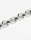 Collares Cortos Metal Collar Metal Eslabones Orgánicos - Plateado Rodio