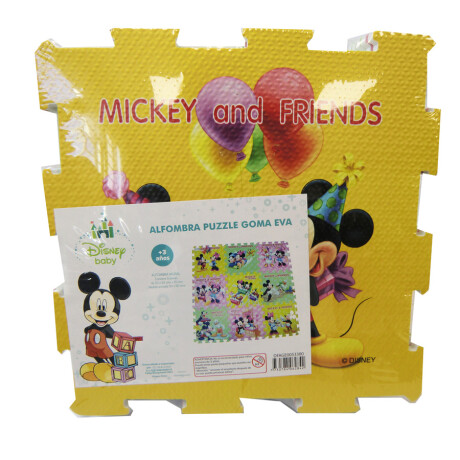 Alfombra Goma Eva 30X30 9 Piezas Disney Mickey 001