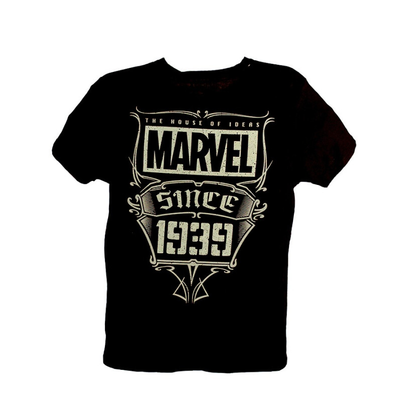 Remera Marvel de Hombre - MRIASS24001 Negro