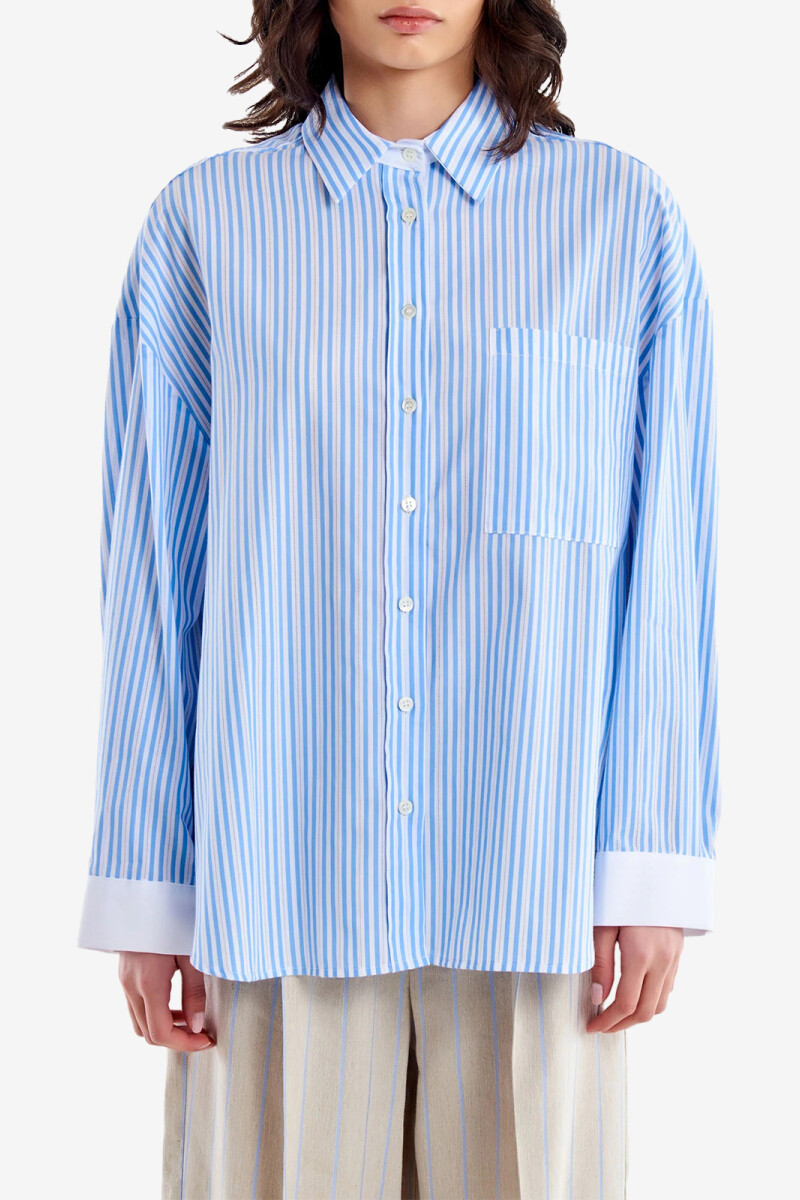 Camisa rayas Celeste