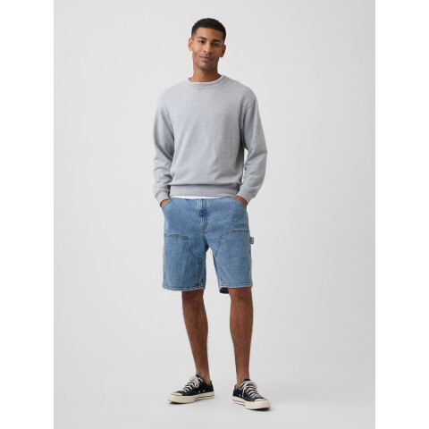 V-DENIM CARPENTER SHORT MED HERRING MEDIUM WASH