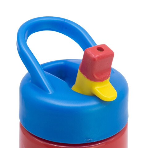 Botella Plástica con Pajita Spiderman 410 ml U