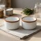 Set x2 Ramequin cerámica 9x5,5 cm BLANCO