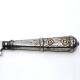 Cuchillo Antiguo Plata Y Oro, Hoja J.M Mailhos " Cazador Al Filo" Acier Fondu, Vaina Cuero Cuchillo Antiguo Plata Y Oro, Hoja J.M Mailhos " Cazador Al Filo" Acier Fondu, Vaina Cuero