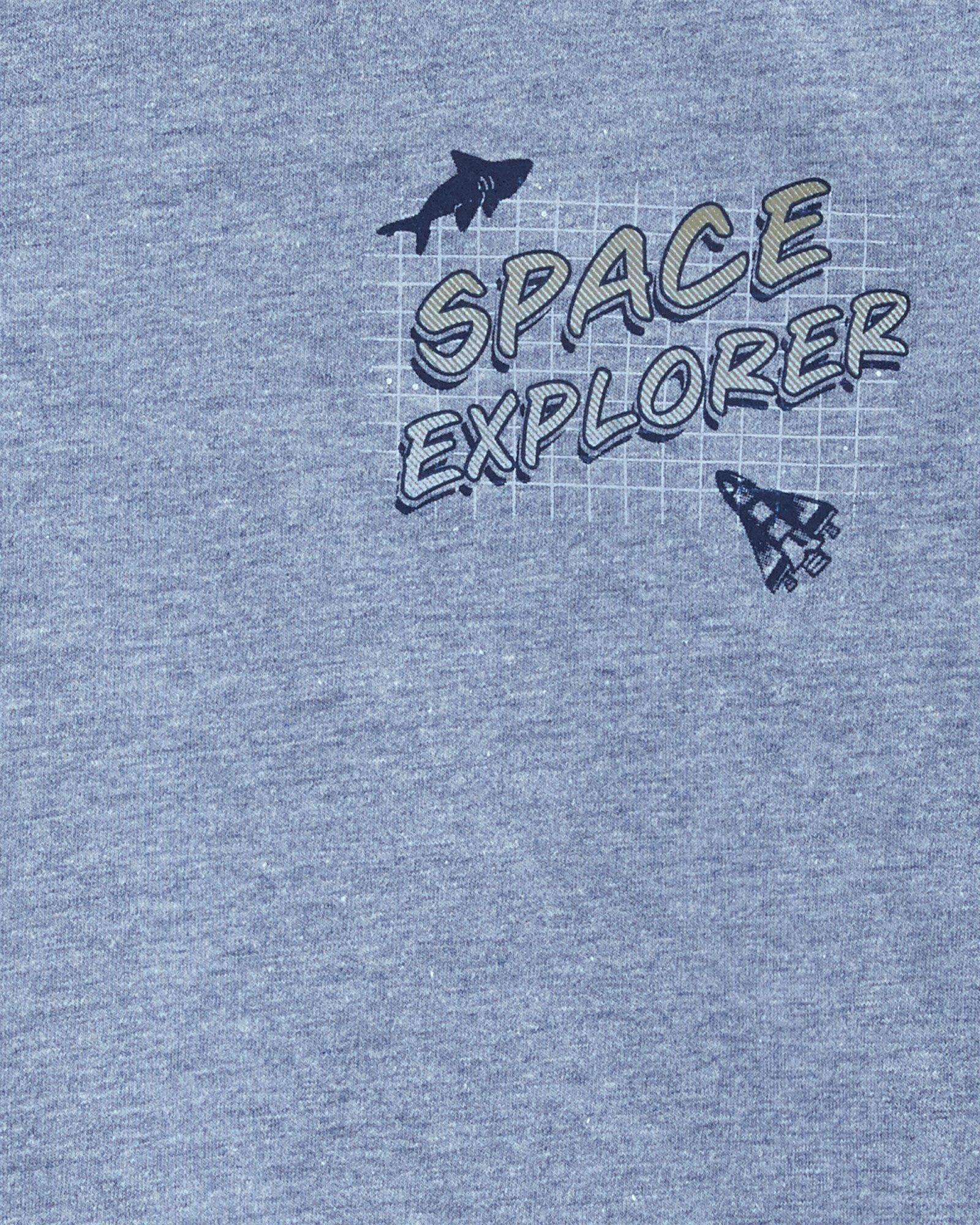 Remera de algodón manga larga estampa explorador espacial Sin color