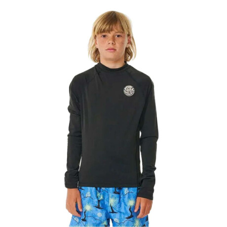 Lycra Rip Curl Icons Uv Brushed L/S Negro