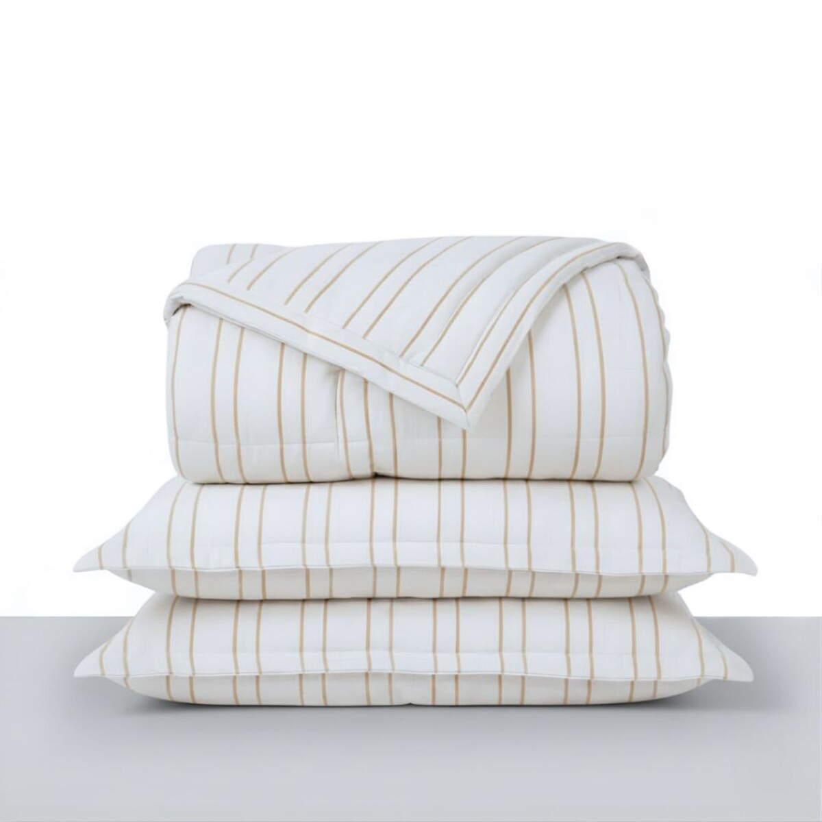 Acolchado + Fundas Queen - Naturale Oasis - Beige 