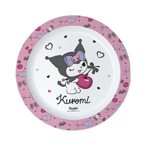 Plato Plástico Kuromi para Microondas U