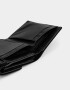 Billetera Clasico Billetera De Cuerina Con Broche - Negro