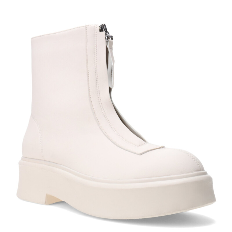 Botas de Mujer Miss Carol KIMAKA chelsea con cierre Blanco Hueso