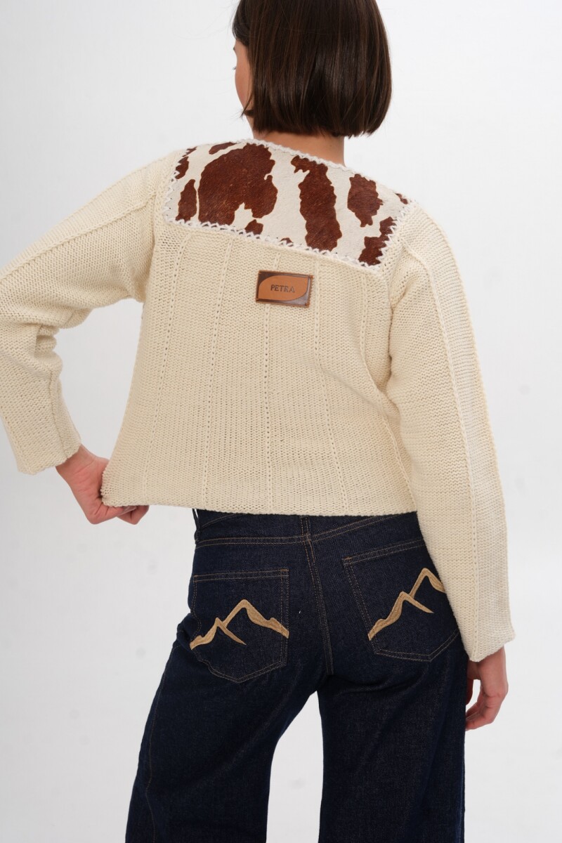 Cardigan Venancio Cuero Vaca