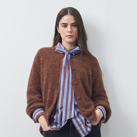 CARDIGAN COYOACÁN Marrón Corteza