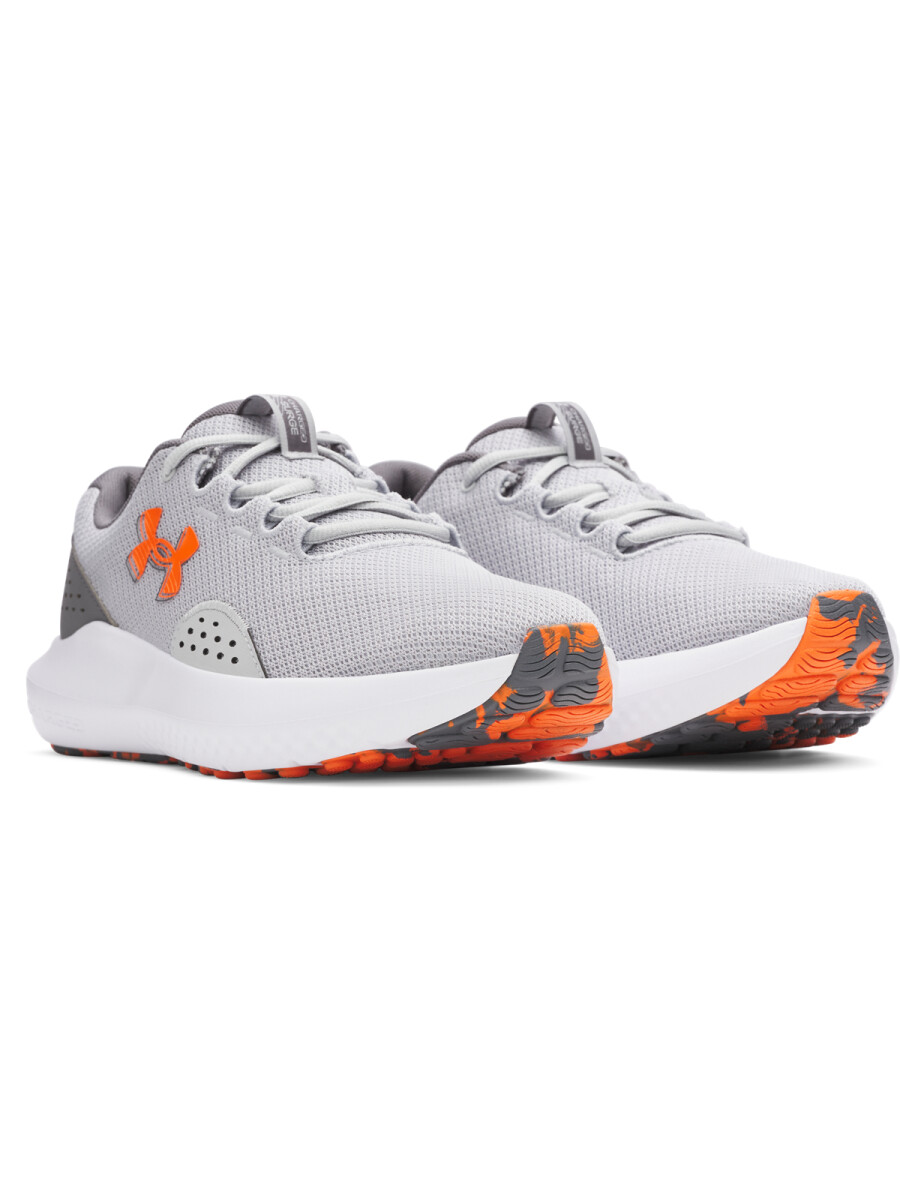 Championes Running Under Armour Charged Surge 4 de Hombre - 3027000-012 - Gris-naranja 