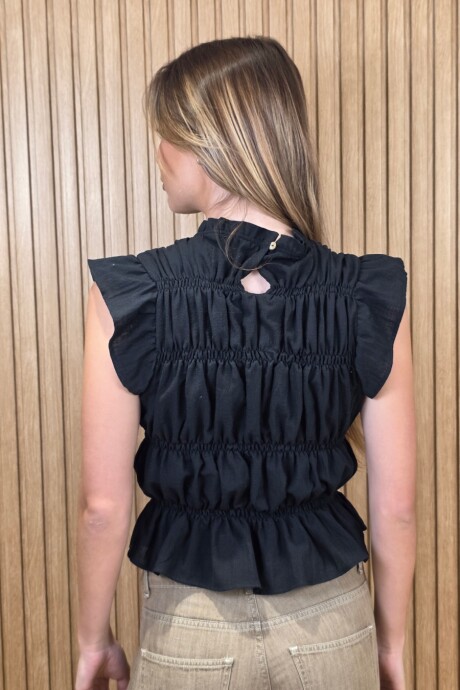 Blusa Bombón Negro