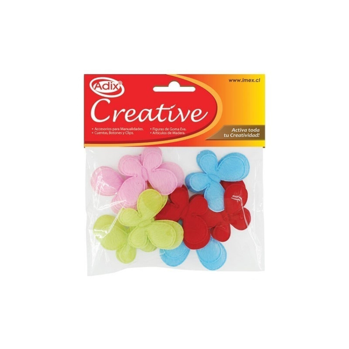 Confetti Creative Mariposas Doble x 8 