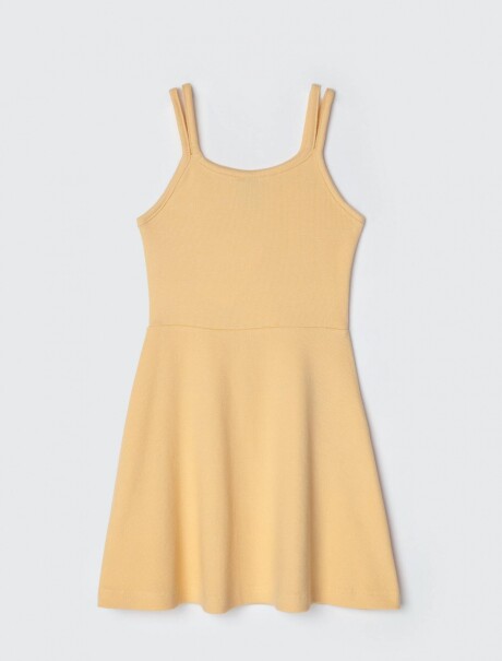 VESTIDO CORTO INFANTIL AMARILLO
