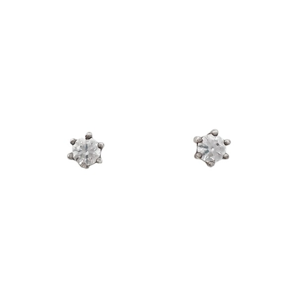 Caravanas Circulo-Plata 925-Piedra Zirconia-CA3114 Conpiedra