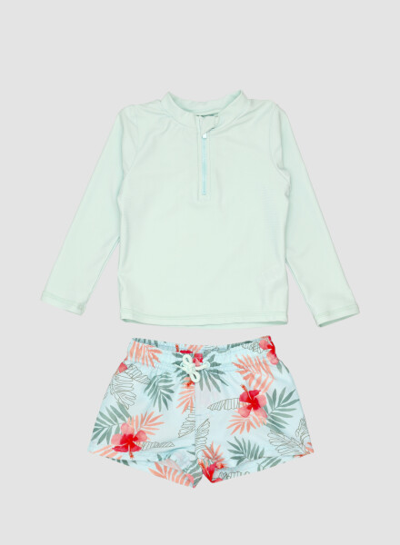 Set short + tshirt Celeste antique
