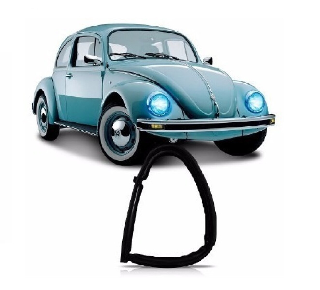 GOMA DE VENTILETE IZQUIERDO FUSCA (TODOS) 