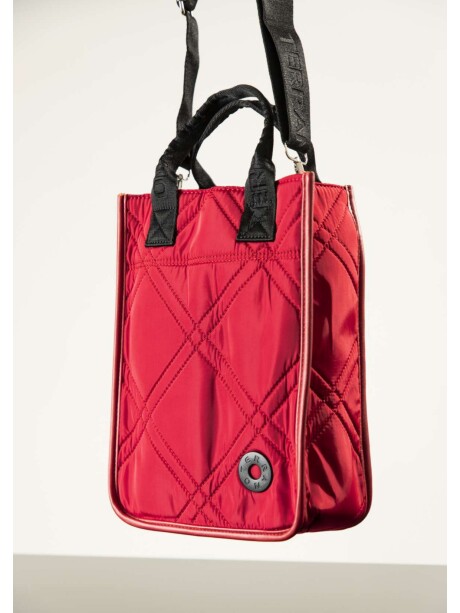 Bolso Matero Capitoneado Rojo